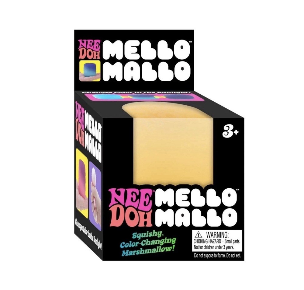 NeeDoh MELLO MALLO (YELLOW) VIRAL SQUISHY TOY! SCHYLLING / NEW / AUTHENTIC‼️