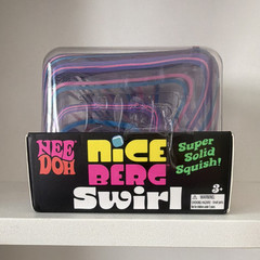 Nee Doh Nice Berg Swirl Super Solid Squish Squeeze Toy, Multicolor, 3+, 26013NAB