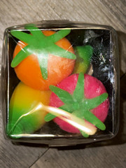 Schylling Nee Doh Groovy Fruit Squeeze Toy Set, Multicolor, Ages 3-4