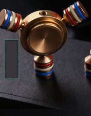 Brass Fidget 6 Point Hand Spinner Finger Gyro Toy EDC Focus Stress Reliever Toys