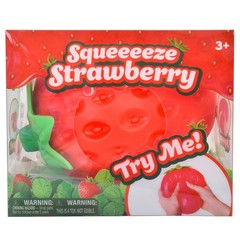 Sunny Days Large Squeeze Strawberry Squishy Sensory Fidget Stress – NEW 🍓