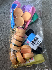 ONE DOZEN PIECES SMALL DUMPLING KEYCHAIN TOYS