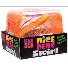ORANGE!!! Schylling Needoh Swirl Nice Berg – Giant NeeDoh Swirl Nice Cube! NEW!
