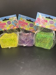 Sugar Swaps Building Blocks Yellow Glitter Squishy Sensory Fidget Toy ORB NEW (1