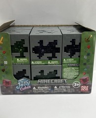 Minecraft Jelly Cubes with Display Case Lot Of 12