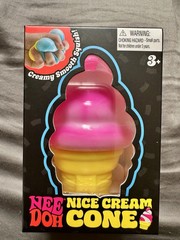 NeeDoh Nice Cream Cone Squishy Toy PINK … /