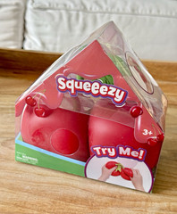 Squeezy Cherry Tactile Squishy Squeeze Toy Red Green 3-4 Years, 4-7
