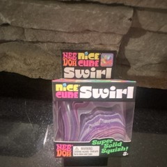 Schylling NeeDoh Nice Cube Swirl Super Solid