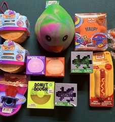 Squishy Toys Lot of 15 Assorted,Speks, butter, tabs, J’Adore Dumpling, Minecraft