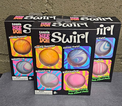 LOT OF 3 : Schylling NeeDoh Teenie Swirl 4 Pack NEW 100% Authentic 26013YP