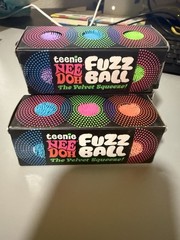 NeeDoh Teenie Fuzz Ball Velvet Squeeze Toy 3 Pack lot of 2 GET ALL 5 COLORS