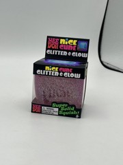 Nee Doh Nice Cube Glitter and Glow – PINK. Brand New. **FREE SHIPPING**