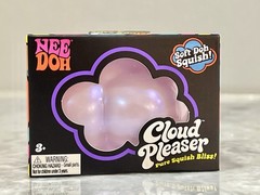 NEW Nee Doh Cloud Pleaser Soft Doh Squish Squeeze Toy Iridescent Purple RARE