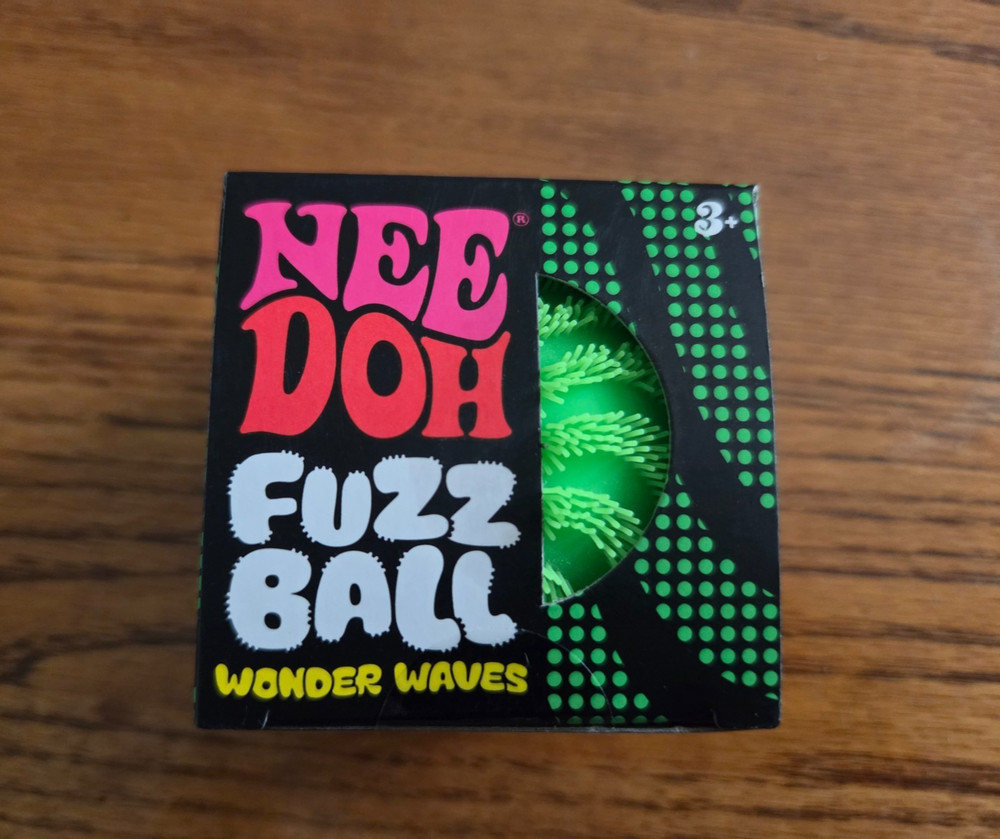 Nee Doh Fuzz Ball Wonder Waves, Regular Size, Green Color, 100% Authentic