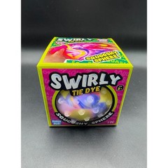 Swirly Tie Dye Squooshy Sphere Super Size Knobby Grip Sensory Stress Toy Age 3+