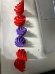 3D Printed Fidget Big 4-5 inches Satisfying Spiral Red or purple