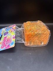 Sugar Swaps Building Blocks Orange Glitter Squishy Sensory Fidget Toy ORB NEW