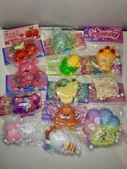 Lot Of 12 Squishies – All Different Shapes, Sizes And Designs – Get What You See