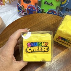 FUN DOH Squishy Cheese Tactile Squish Squeeze Toy Yellow 3+ 2026 1002115-09