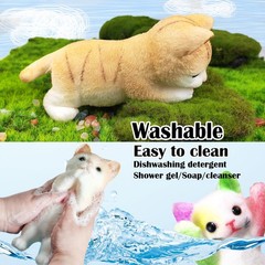 Big Hand Painted Cat Squishy Toy Large Ultra Soft Kitty Squeeze Fidget Stress Re