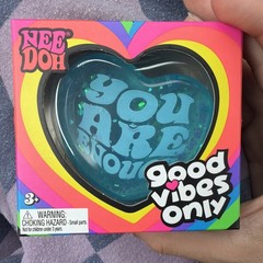 *NEW* NeeDoh GOOD VIBES ONLY 🩵 – BLUE HEART Sparkle