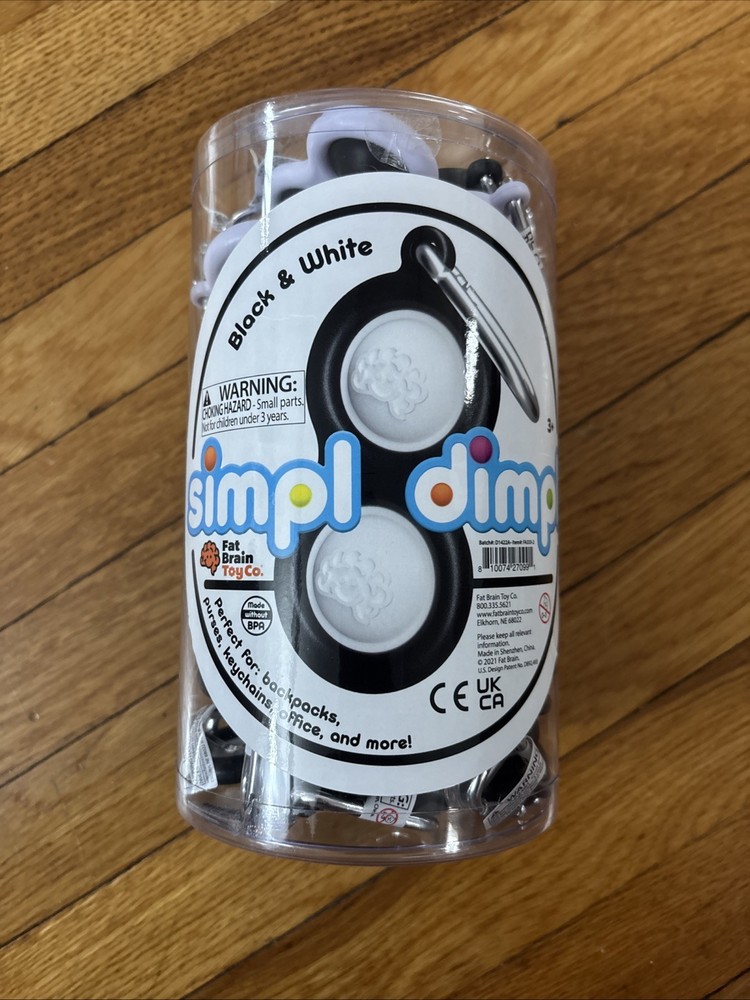 Fat Brain Toys Simpl Dimpl Popping Fidget Keychain 40 PACK New In Container