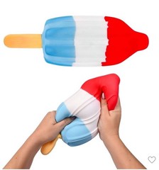 SUNNY DAYS JUMBO SQUISHY ROCKET POP! Popsicle Squishy! RED WHITE & BLUE! 🔴⚪️🔵