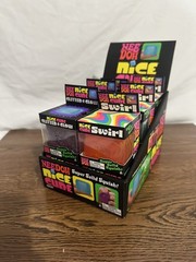 Lot of 12 New Nee Doh Nice Cube Swirl Glitter Schylling NeeDoh