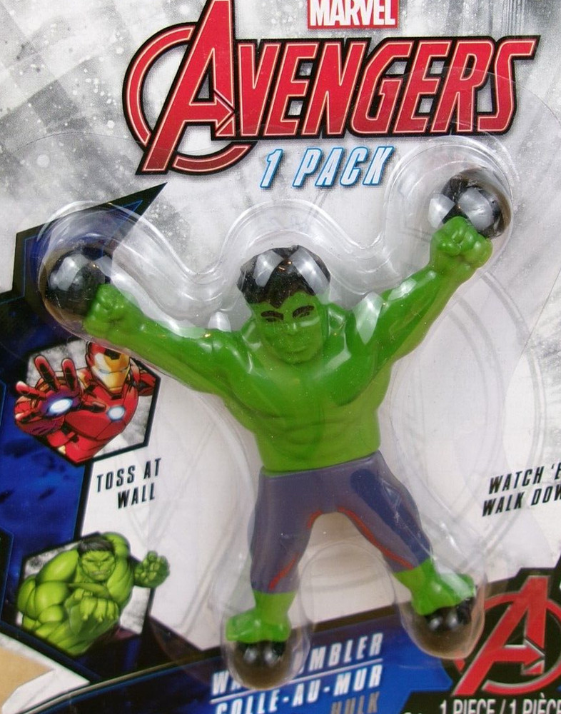 Hulk Wall Crawler Action Hero Tumbler Crawly Sticky Toy Figure toss Avengers 1pc