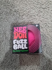 NeeDoh Pink Fuzz Ball The Velvet Squeeze Toy Fuzzball Authentic PINK
