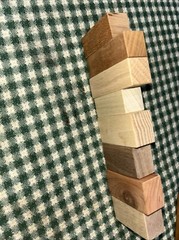 Stress relieving rubbing blocks eight piece set sanded, ready for finish