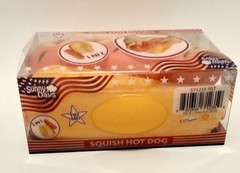 Squishy Hot Dog Squeezy Fidget Toy Sunny Days 2-in-1 Hotdog Stress Relief NEW