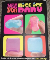 NeeDoh Nice Ice Baby 4 pack, Set of Four Nee Doh Mini Nice Cube 100% Authentic