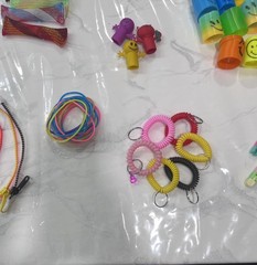 Assorted Prizes Fidget Spinners Pop-It Bracelets Rings Cars & More 200+ Pieces