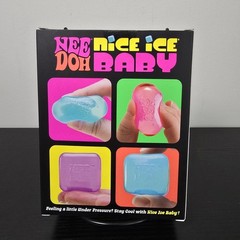 Schylling NeeDoh Nice Ice Baby 4‑Pack Teenie Mini Cube Stress Balls – New