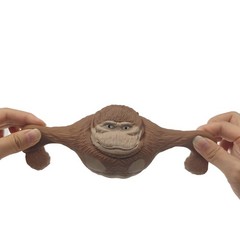 TikTok Monkey – Funny Brown Gorilla Stress Relief Toy, Squeeze Small,