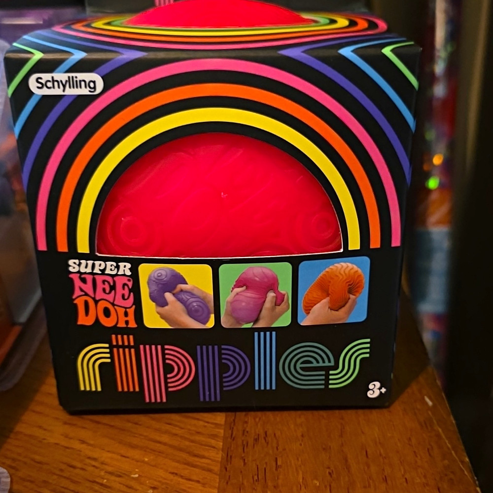 Schylling Super NeeDoh Ripples Pink Tactile Squeeze Toy 3-5 26041YP