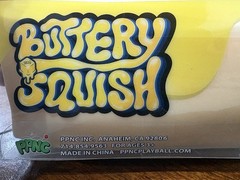 PPNC Buttery Squish Tactile Squeeze Toy, 4oz (113g), Yellow/White