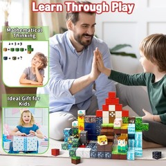 150PCS Magnetic Blocks for Kids, 0.8in Magnetic Building Block Toys for Boys Gir