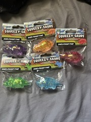 RMS Squeezy Mini Dinosaurs Toys Lot of 5