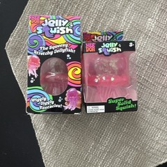 Pink NeeDoh JELLY SQUISH Sparkle Jellyfish Squishy Nee Doh 100% AUTHENTIC USA