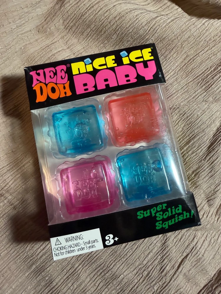 NeeDoh Nice Ice Baby – Mini Nice Cube – 4 Pack – Brand New