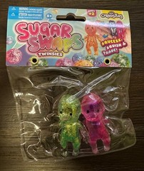 Sugar Swaps Twinsies Babies Mini Squishy Squeeze Twins Fidget Toy *Green/Pink*