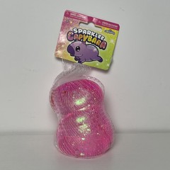 GLITTER Pink Orb Curiosities Sparklee Capybara GEL Squishy Sensory Toy