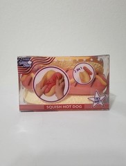 Squishy Hot Dog Squeezy Fidget Toy Sunny Days 2-in-1 Hotdog Stress Relief NEW