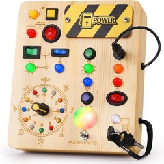 Busy Board with Led Light, Montessori Toys for 1-3 Years Old Boys Girls…