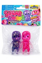 Sugar Swaps Twinsies Babies Mini Squishy Squeeze Twins Fidget Toy Purple/Pink