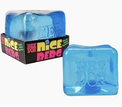 LOT OF 5 – NeeDoh Nice Berg Blue Giant Nee Doh Niceberg Solid Squish Cube