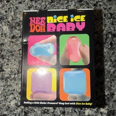 NeeDoh Nice Ice Baby 4 pack Mini Nice Cube Blue Pink Purple