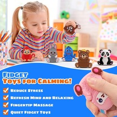 12 Pack Animal Sensory Toys for Kids Toddlers, 2.36*2.63 inches, Multi-color